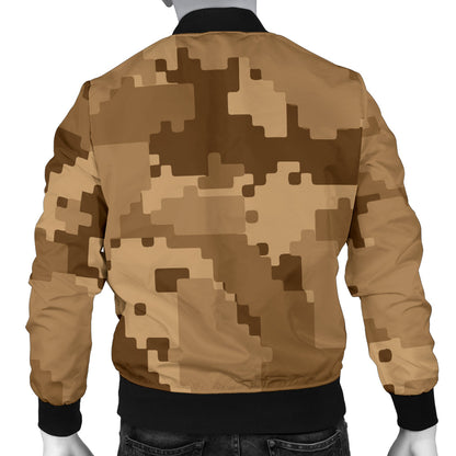 ACU Desert Digital Pattern Print Design 01 Men Bomber Jacket