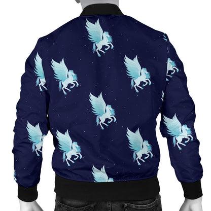 Pegasus Pattern Print Design 03 Men Bomber Jacket