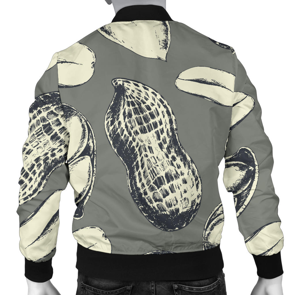 Peanut Pattern Print Design A01 Men Bomber Jacket