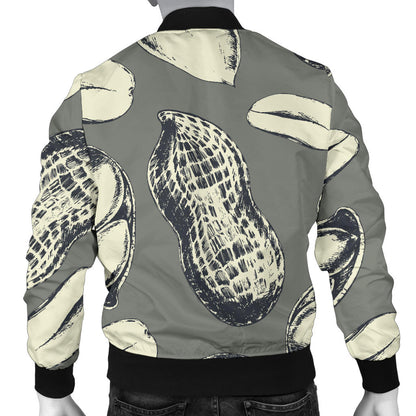 Peanut Pattern Print Design A01 Men Bomber Jacket