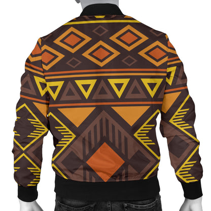 Navajo Pattern Print Design A06 Men Bomber Jacket