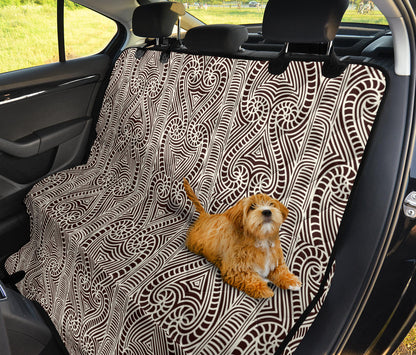 Maori Pattern Print Design 04 Rear Dog Car Seat Cover Hammock
