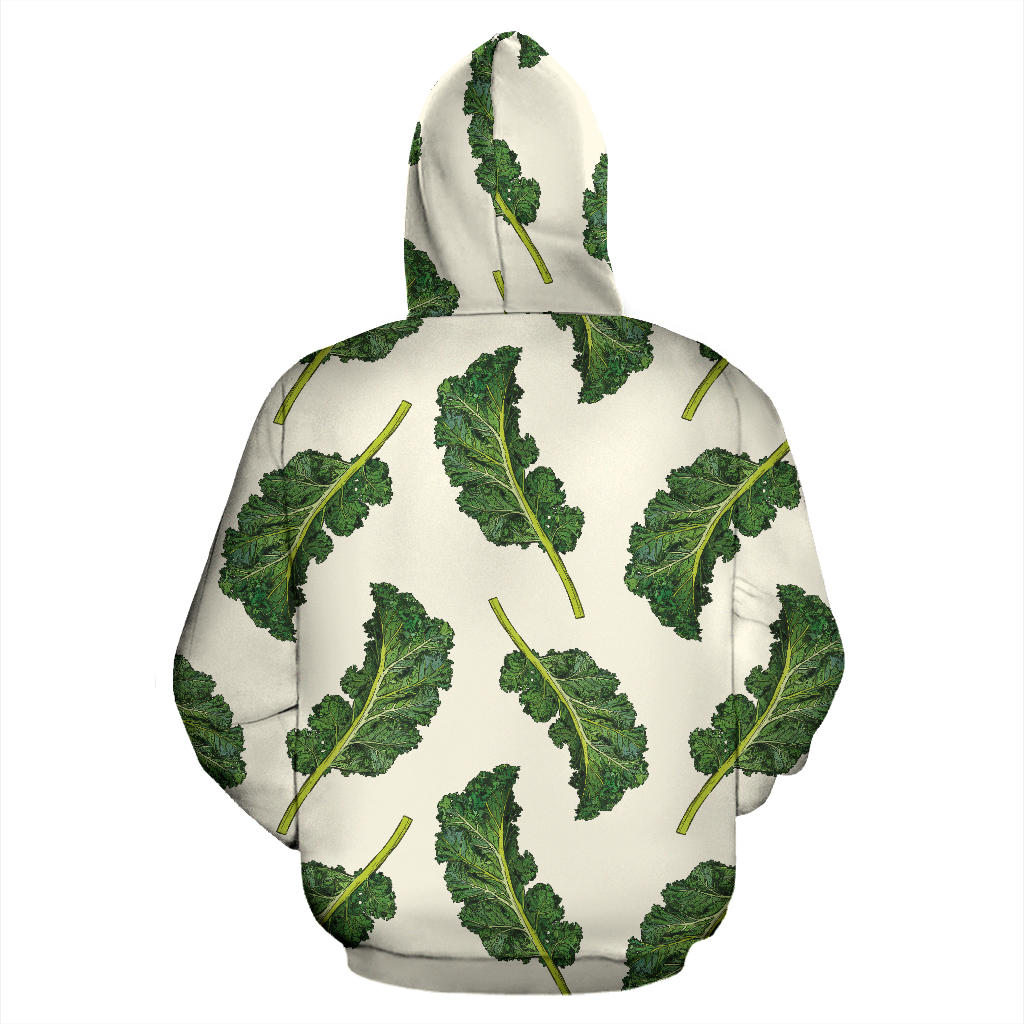Kale Pattern Print Design 03 Pullover Hoodie