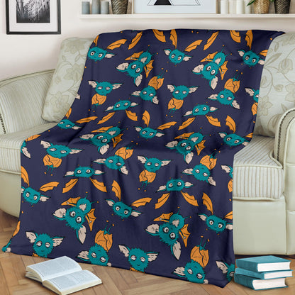 Bat Pattern Print Design 07 Premium Blanket