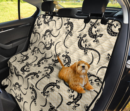 lizard Pattern Print Design 02 Rear Dog Car Seat Cover Hammock