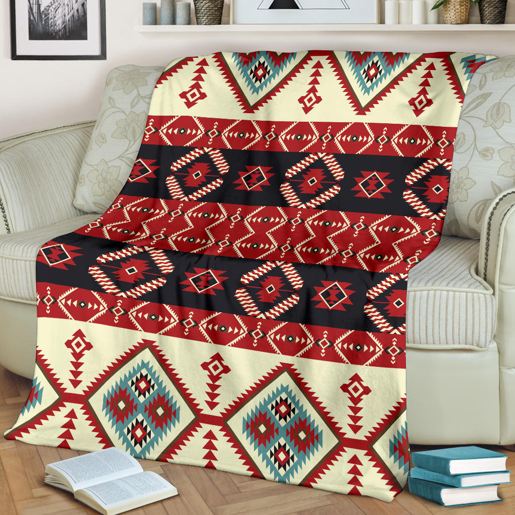 Navajo Pattern Print Design A05 Premium Blanket