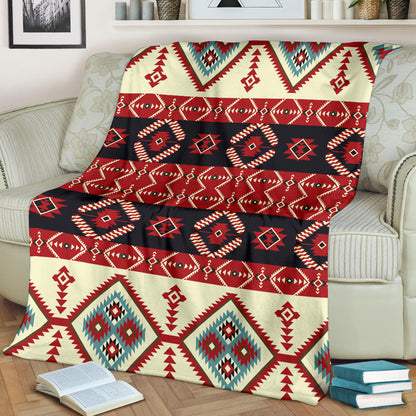 Navajo Pattern Print Design A05 Premium Blanket