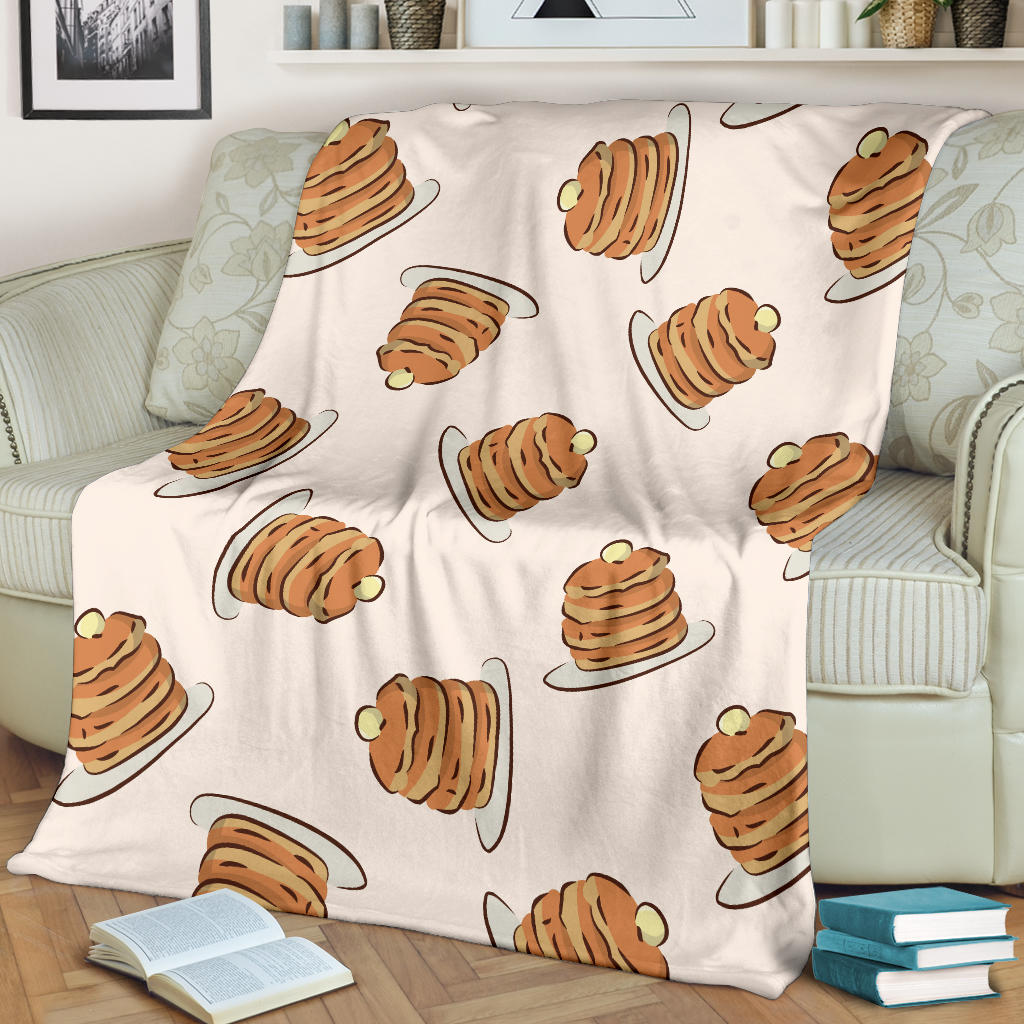 Pancake Pattern Print Design A01 Premium Blanket
