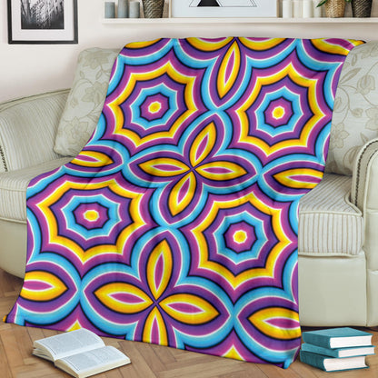Optical illusion Pattern Print Design A03 Premium Blanket