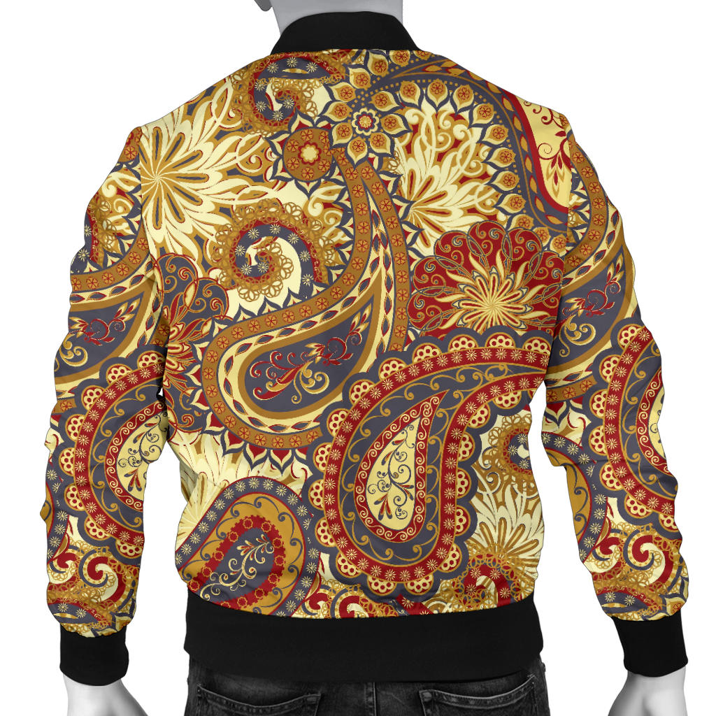 Boho Pattern Print Design 08 Men Bomber Jacket