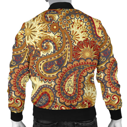 Boho Pattern Print Design 08 Men Bomber Jacket