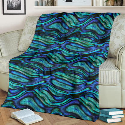Abalone Pattern Print Design 02 Premium Blanket