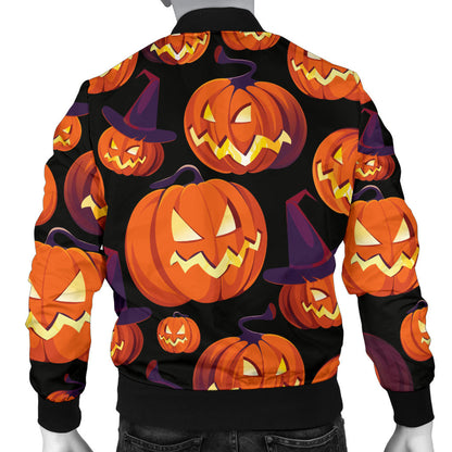 Halloween Pattern Print Design 04 Men Bomber Jacket