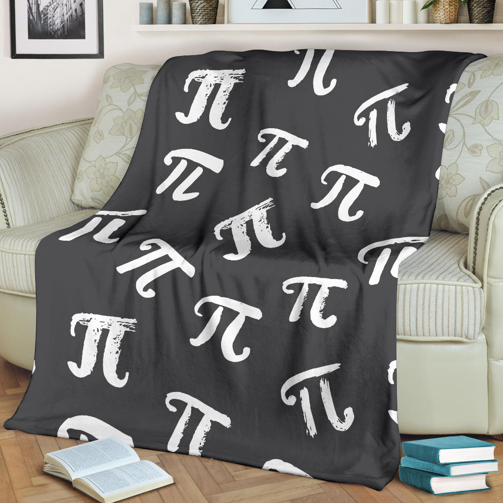 Pi Day Pattern Print Design A02 Premium Blanket