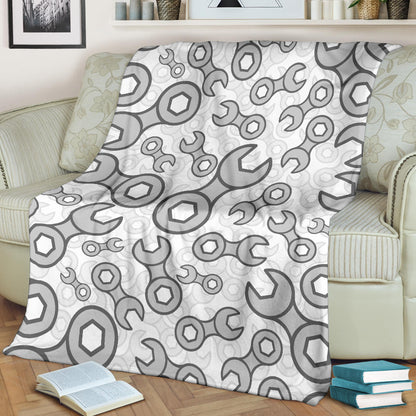 Mechanic Pattern Print Design 05 Premium Blanket
