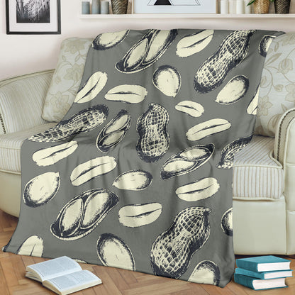 Peanut Pattern Print Design A01 Premium Blanket