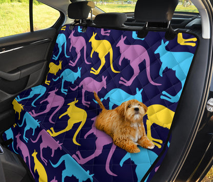 Kangaroos Pattern Print Design 02 Rear Dog Car Seat Cover Hammock