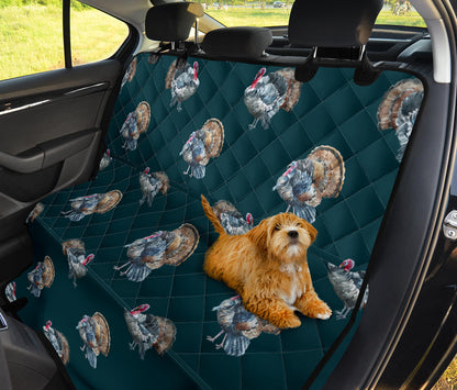 Turkey Pattern Print Design 03 Rear Dog Car Seat Cover Hammock