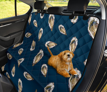 Oyster Pattern Print Design 03 Rear Dog Car Seat Cover Hammock