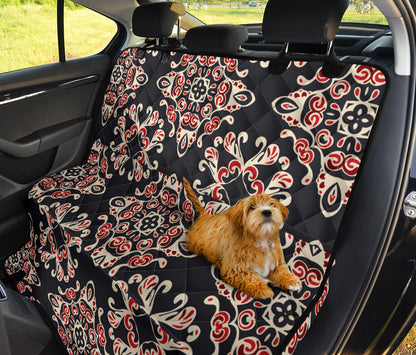 Medallion Pattern Print Design 01 Rear Dog Car Seat Cover Hammock