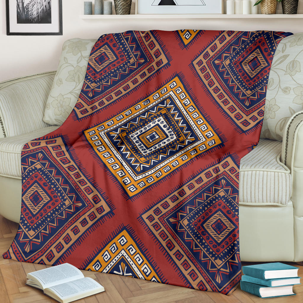 Native Pattern Print Design A06 Premium Blanket
