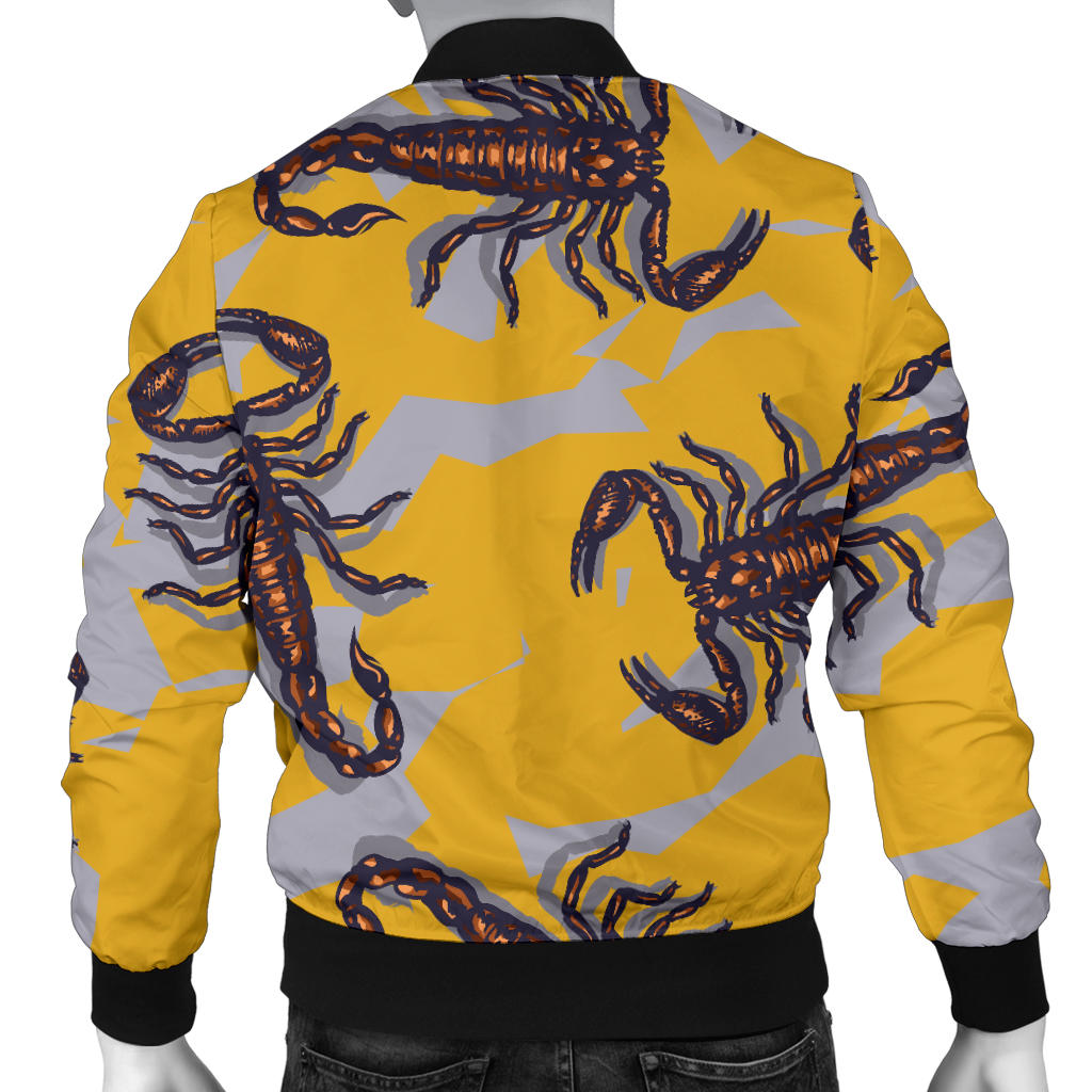 Scorpion Pattern Print Design 01 Men Bomber Jacket