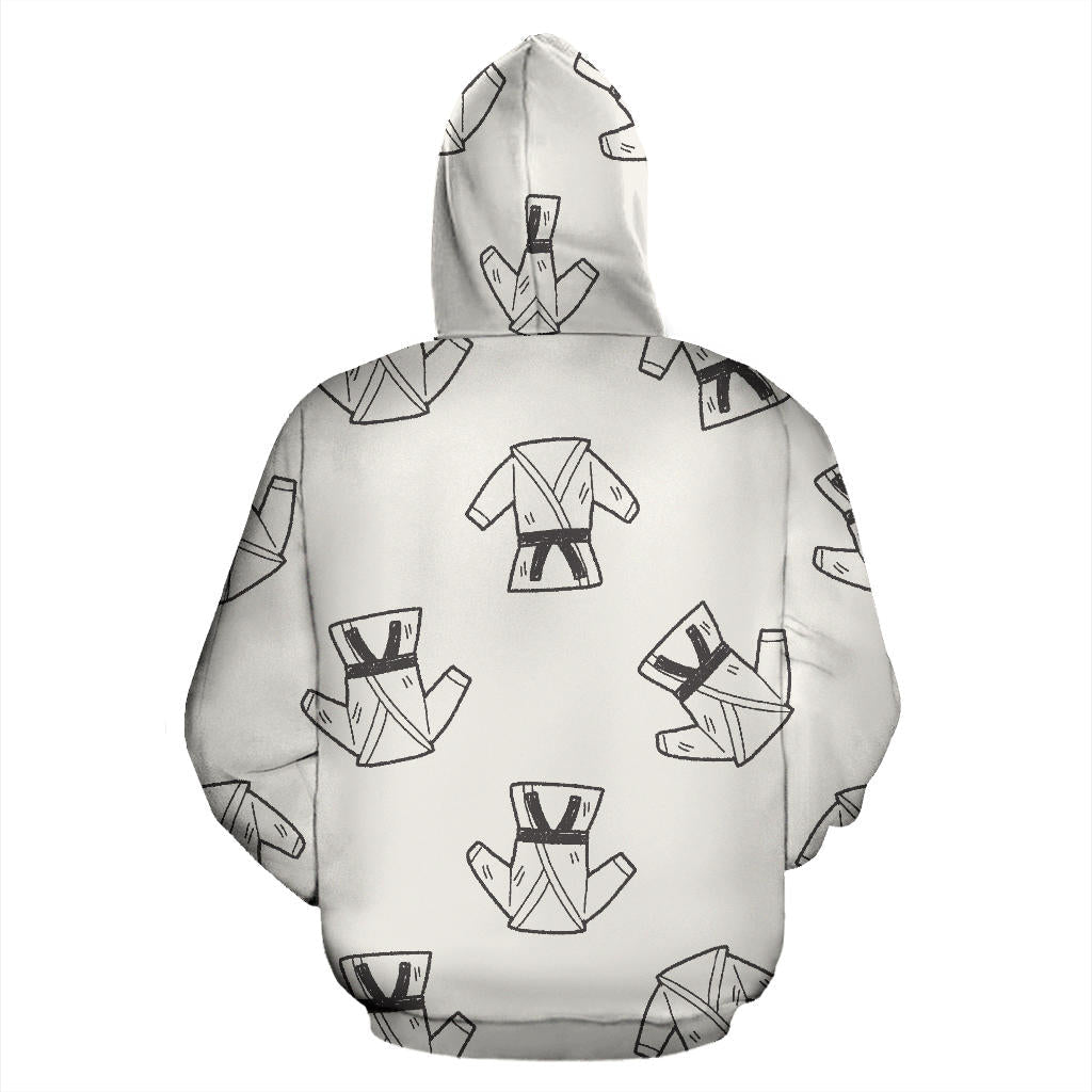 Karate Pattern Print Design 01 Pullover Hoodie