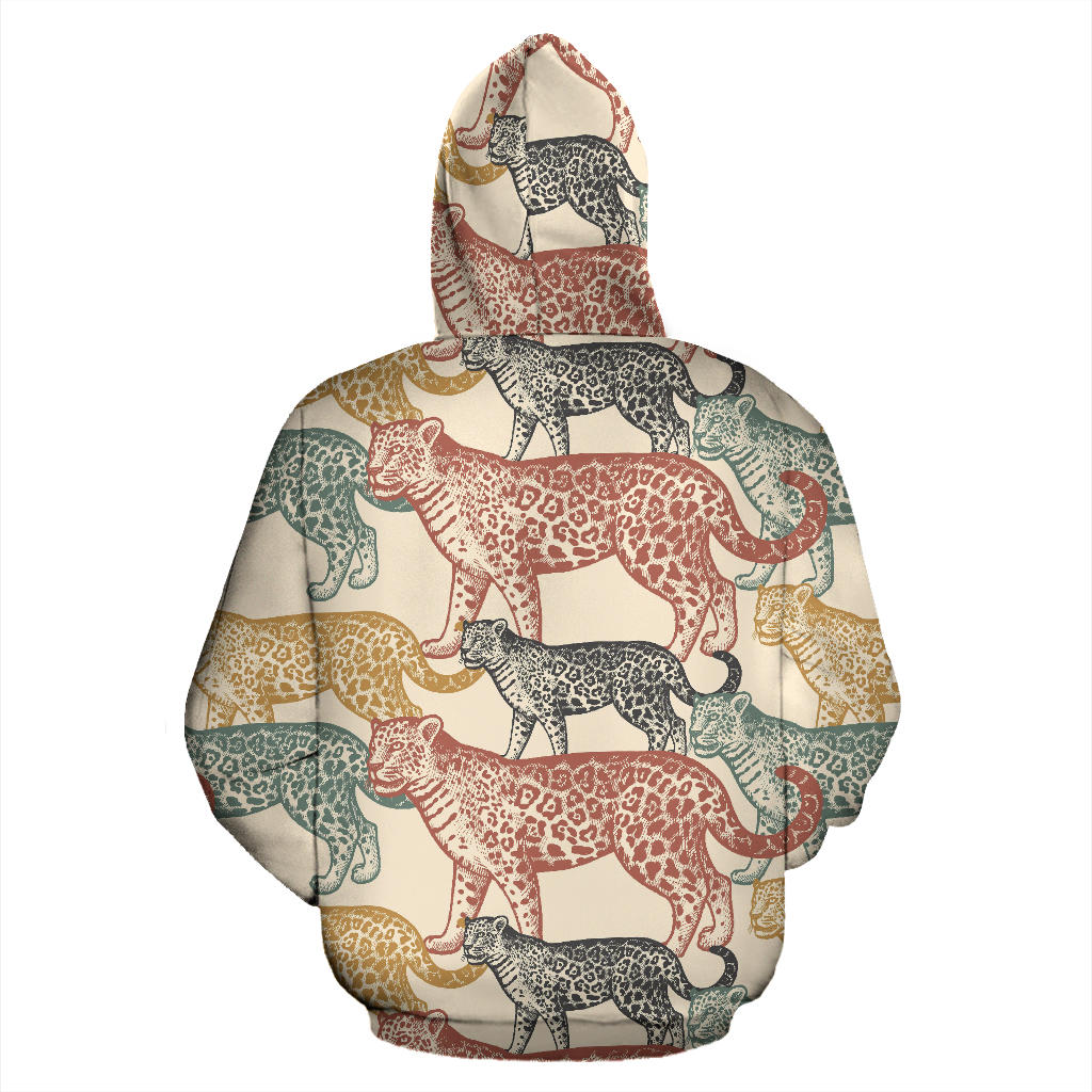 Jaguar Pattern Print Design 01 Pullover Hoodie