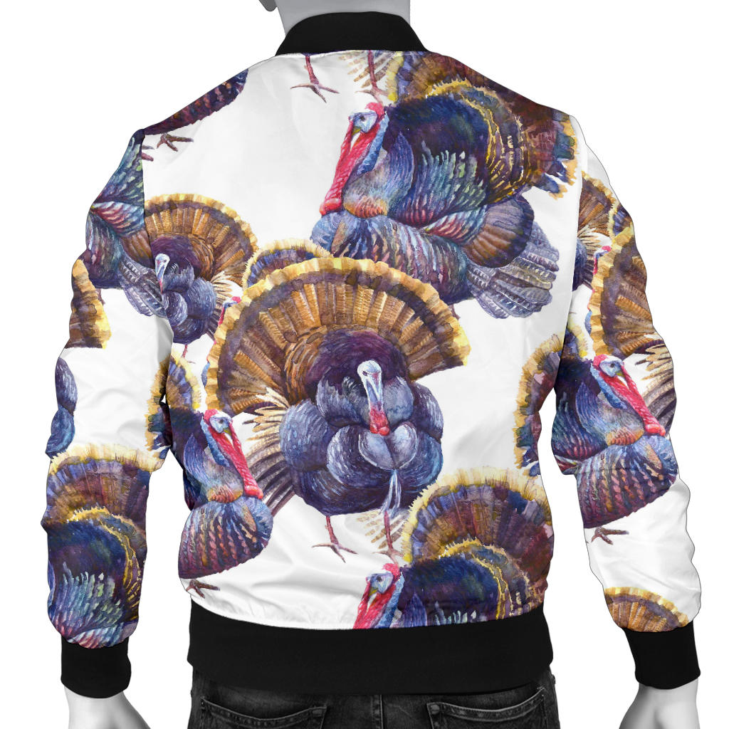 Turkey Pattern Print Design 01 Men Bomber Jacket