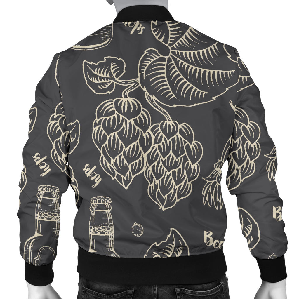 Hope Pattern Print Design 01 Men Bomber Jacket
