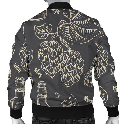 Hope Pattern Print Design 01 Men Bomber Jacket
