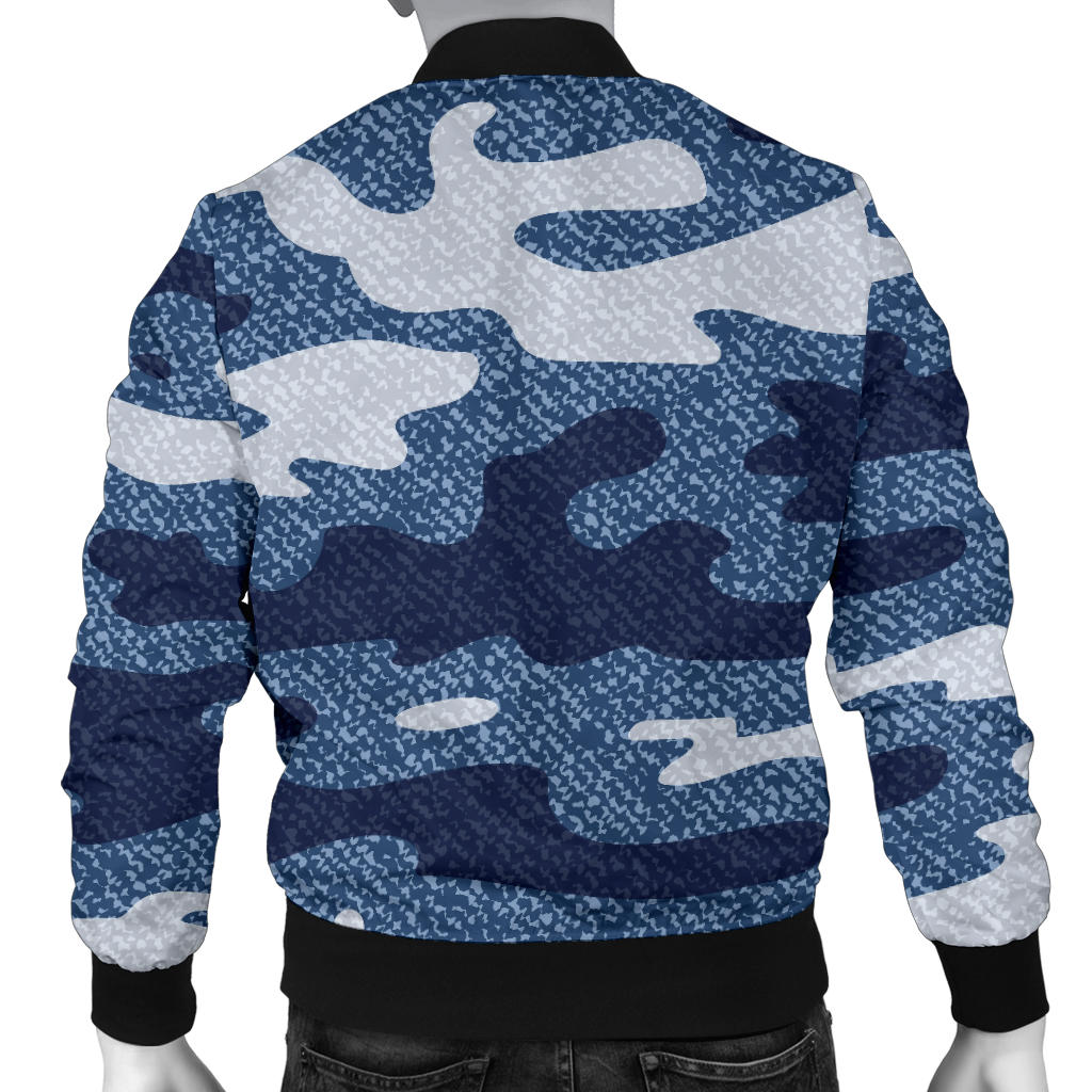 Jean Camouflage Pattern Print Design 05 Men Bomber Jacket
