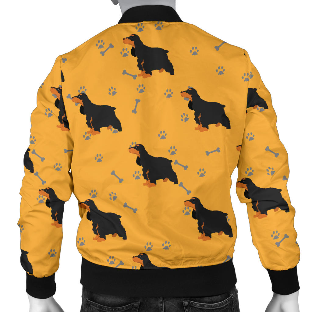 Cocker Pattern Print Design 01 Men Bomber Jacket