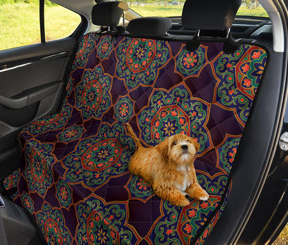 Medallion Pattern Print Design 03 Rear Dog Car Seat Cover Hammock
