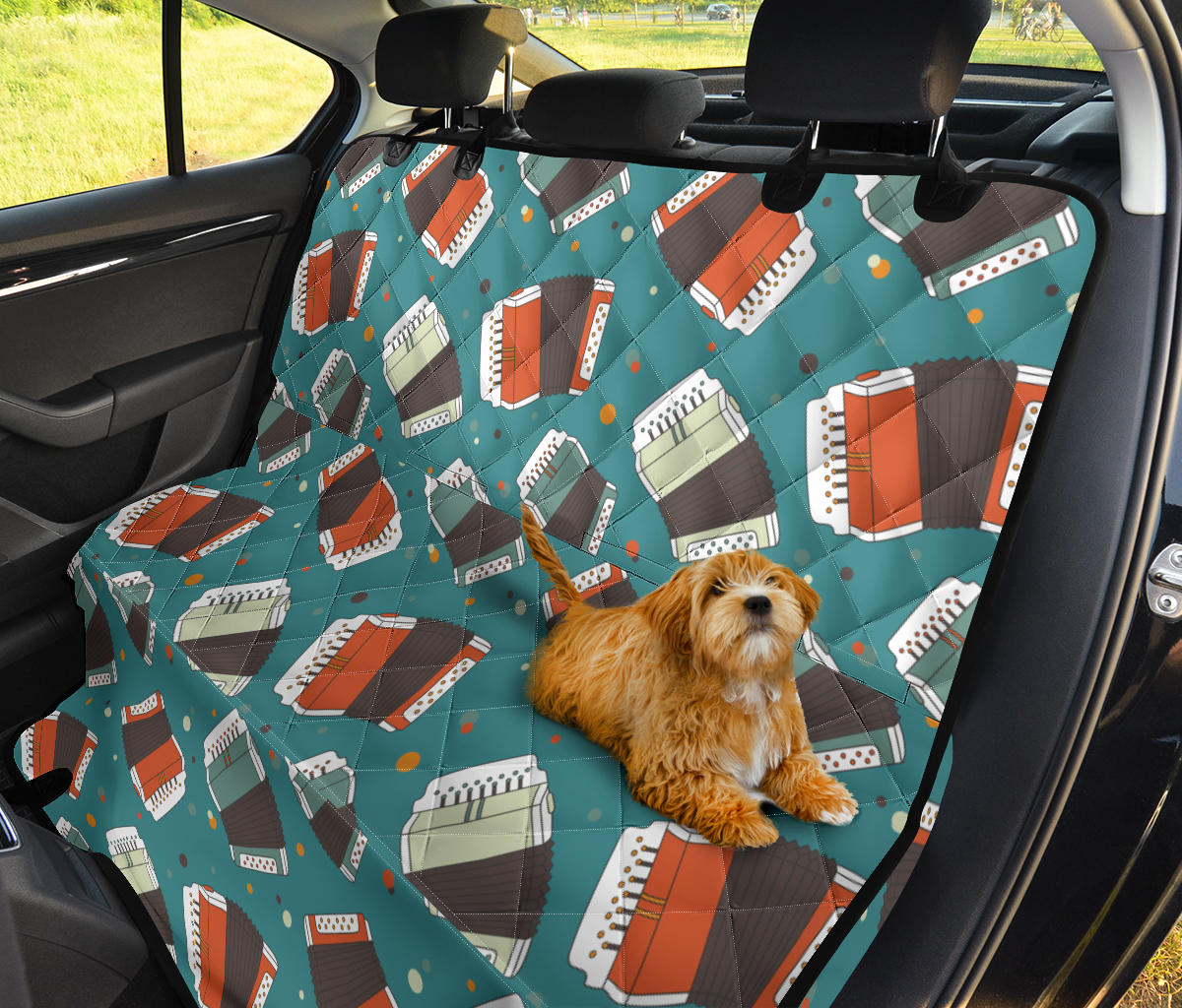 Accordion Pattern Print Design 02 Rear Dog Car Seat Cover Hammock