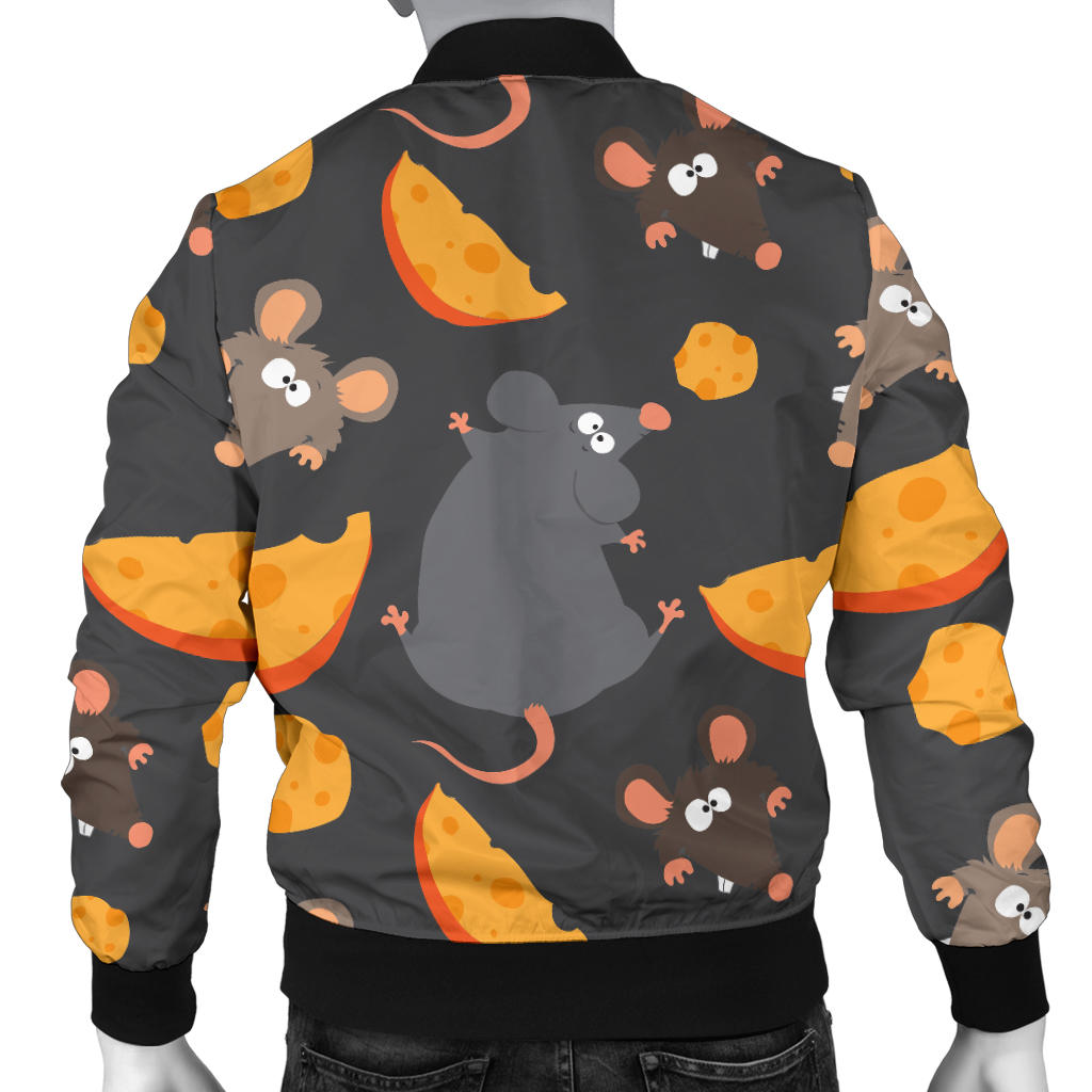 Rat Pattern Print Design 04 Men Bomber Jacket