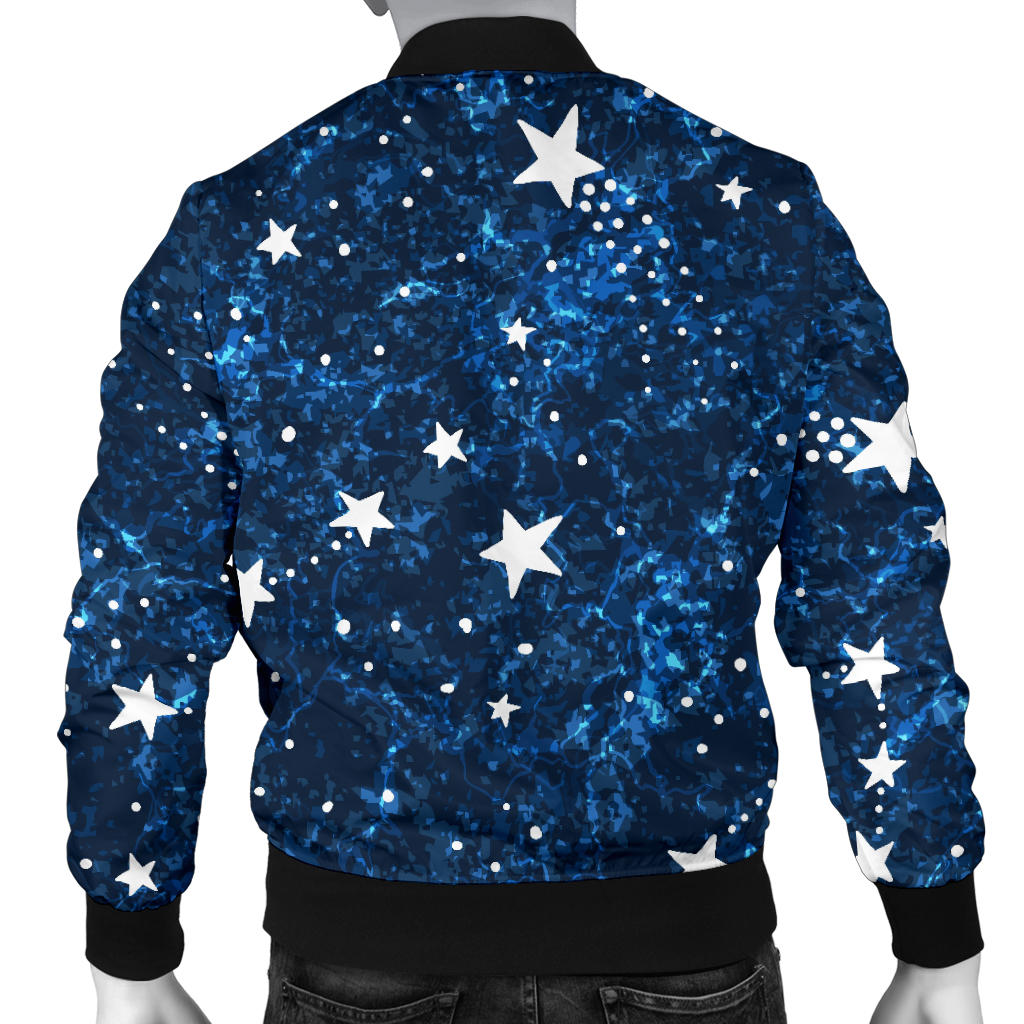 Cosmic Pattern Print Design 05 Men Bomber Jacket