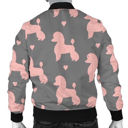 Poodle Pattern Print Design A02 Men Bomber Jacket