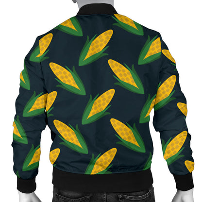Corn Pattern Print Design 02 Men Bomber Jacket