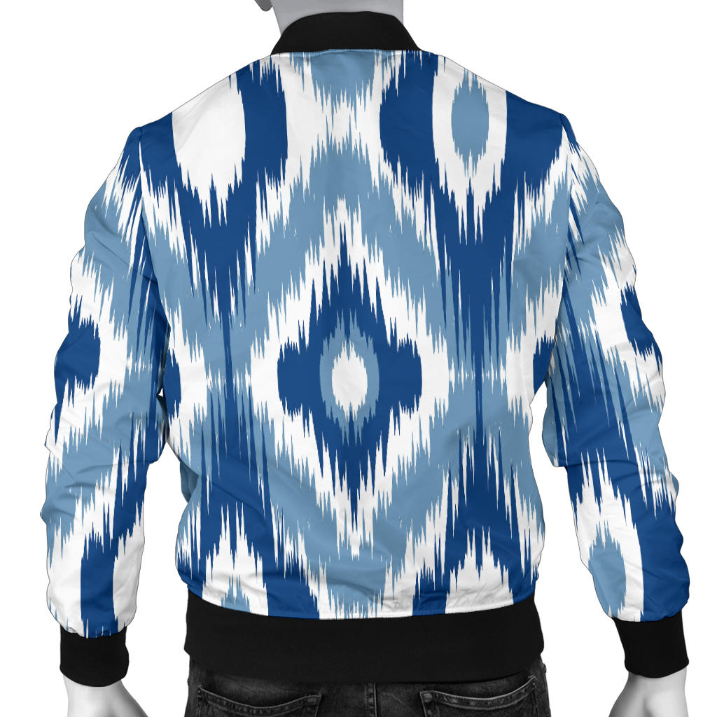 Ikat Pattern Print Design 03 Men Bomber Jacket