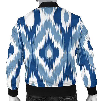 Ikat Pattern Print Design 03 Men Bomber Jacket