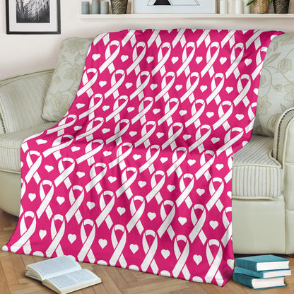 Breast cancer Pattern Print Design 05 Premium Blanket