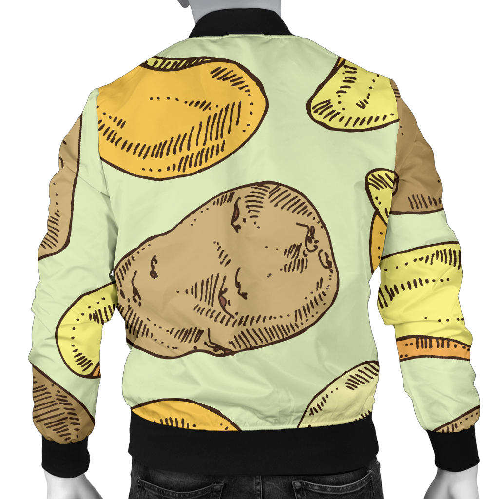 Potato Pattern Print Design A03 Men Bomber Jacket