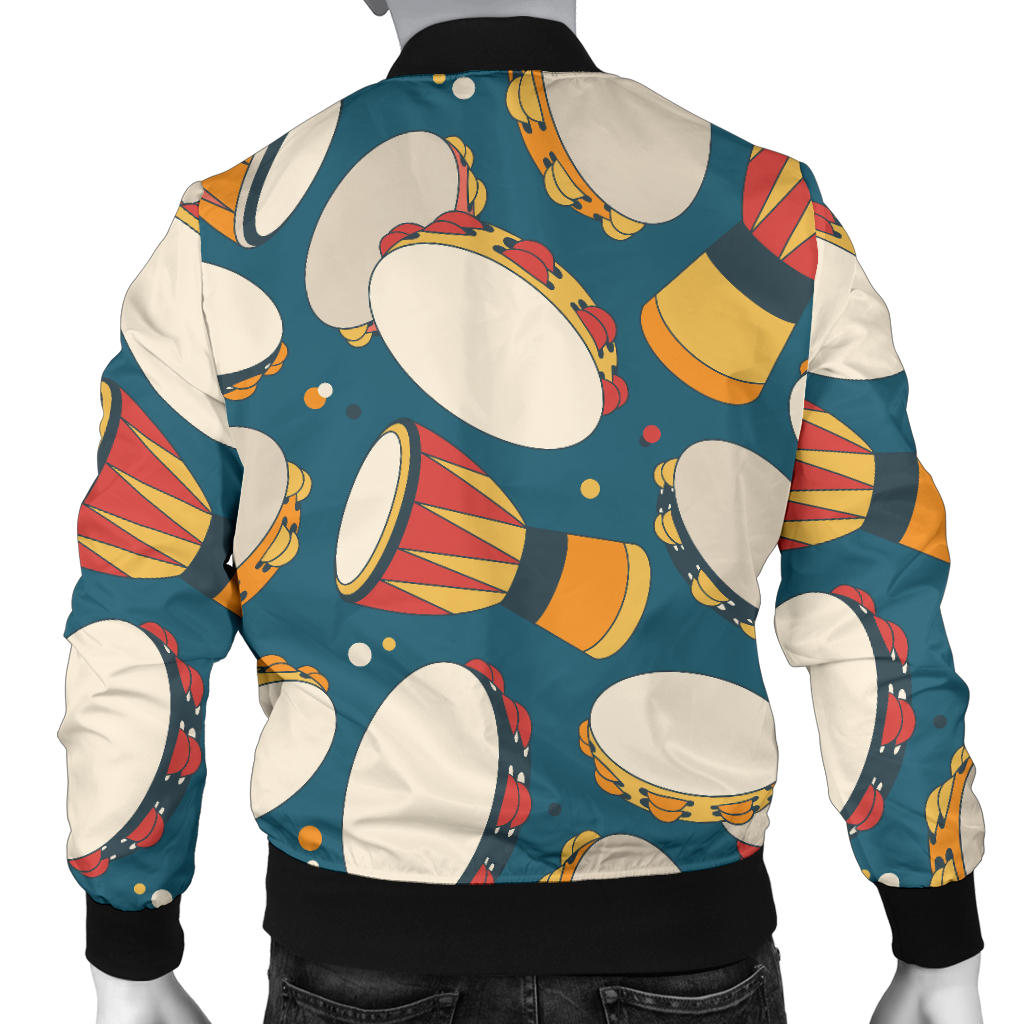 Tambourine Pattern Print Design 01 Men Bomber Jacket