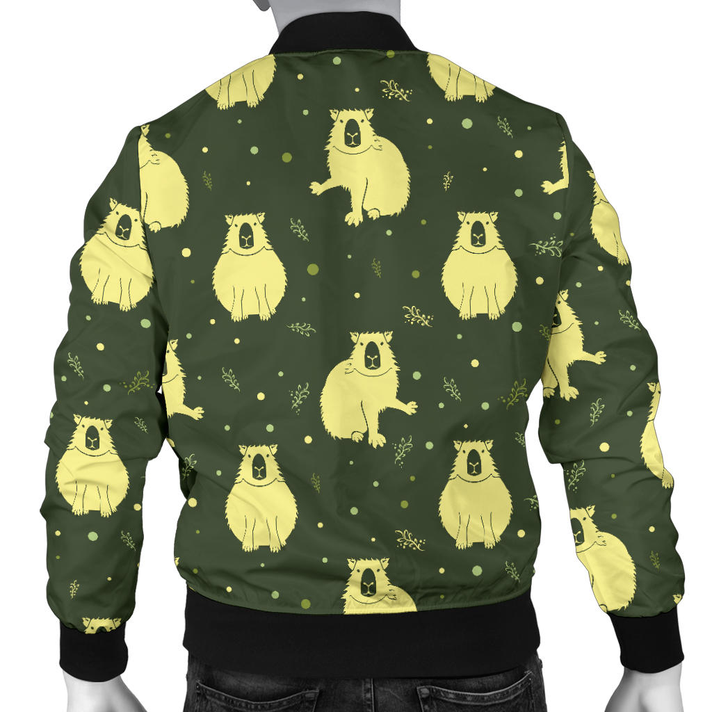Capybara Pattern Print Design 03 Men Bomber Jacket
