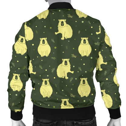 Capybara Pattern Print Design 03 Men Bomber Jacket