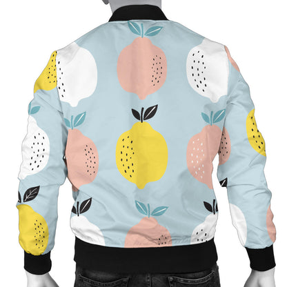 Citrus Pattern Print Design 03 Men Bomber Jacket