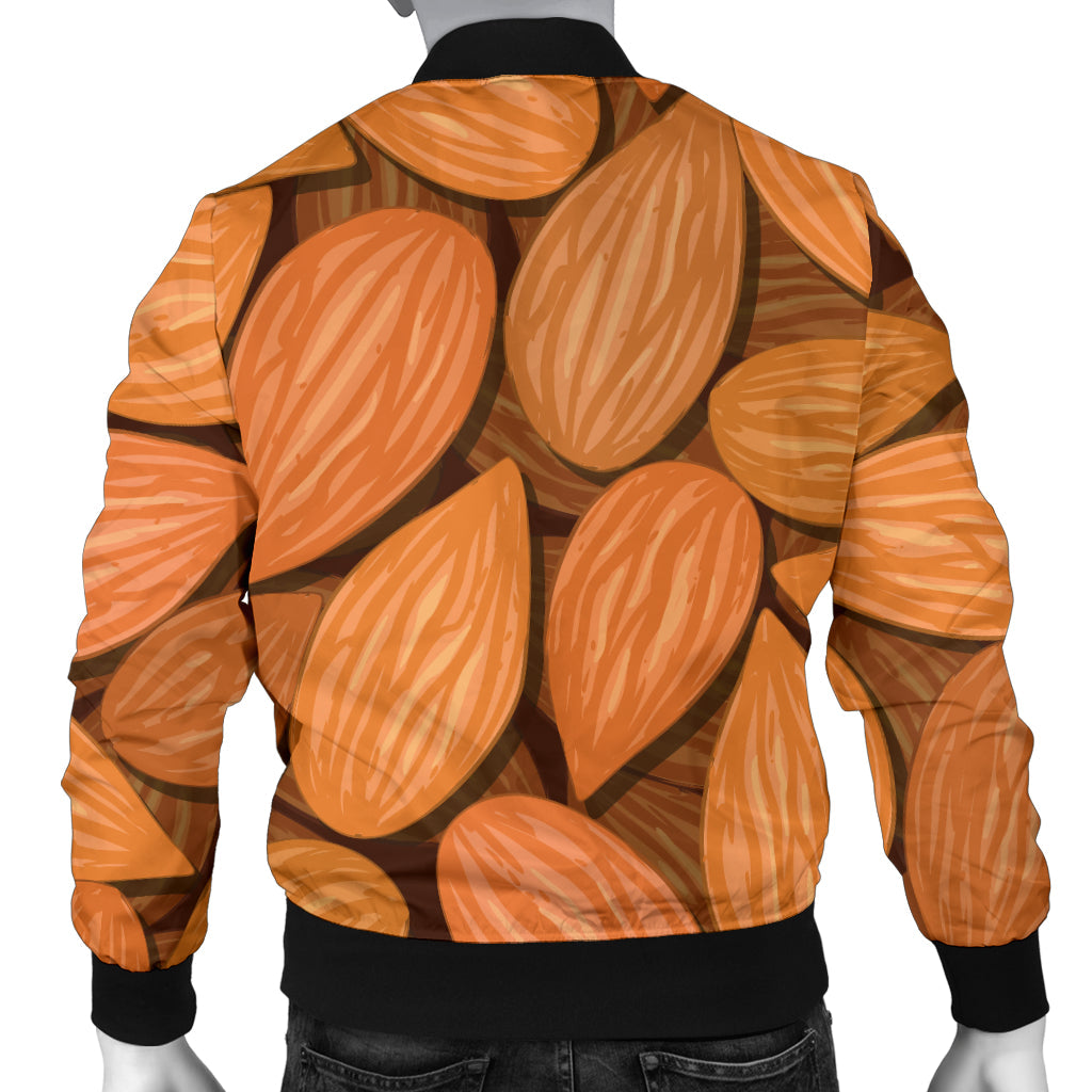 Almond Pattern Print Design 01 Men Bomber Jacket