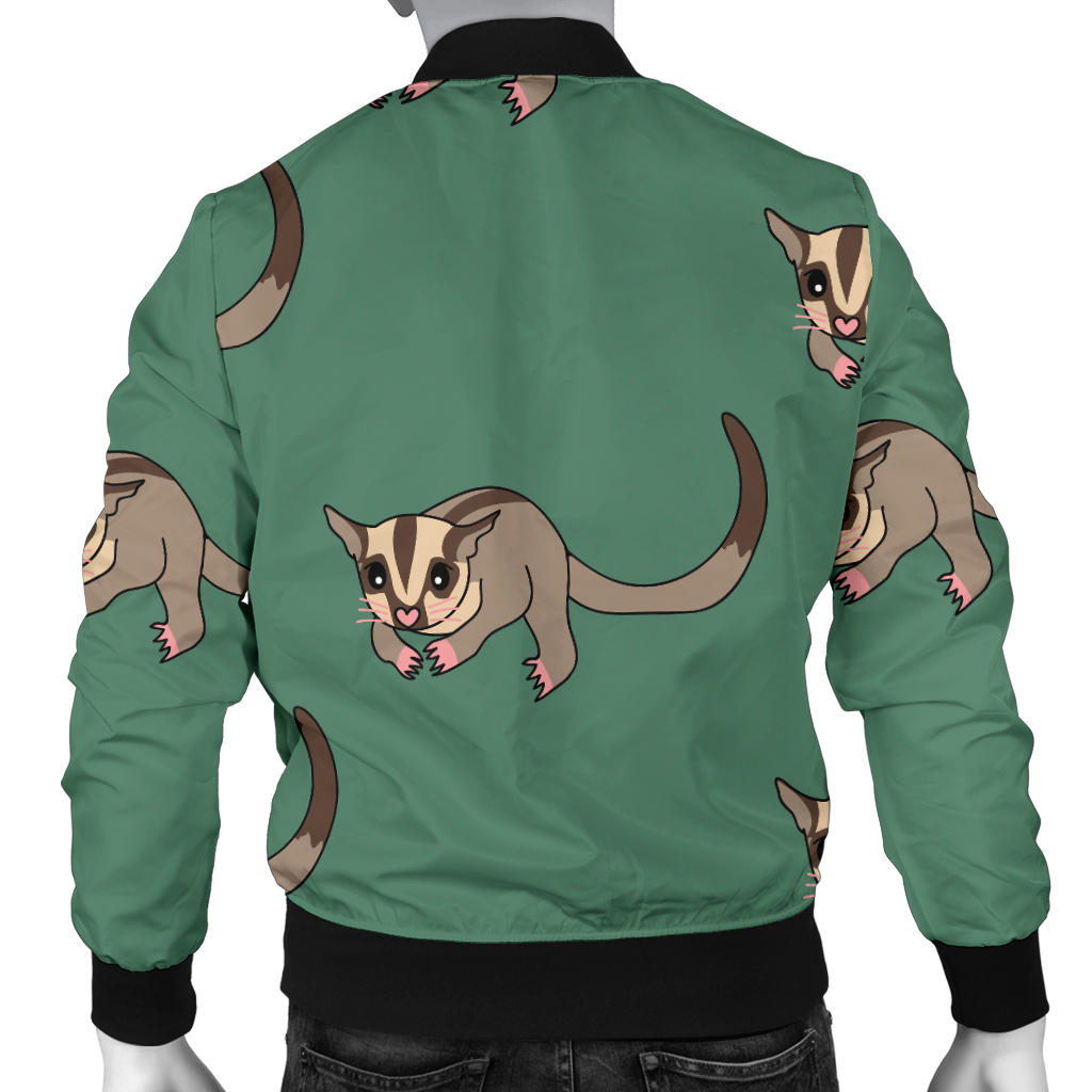 Sugar Glider Pattern Print Design 01 Men Bomber Jacket