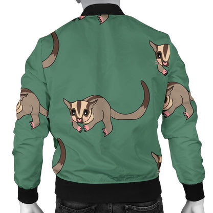 Sugar Glider Pattern Print Design 01 Men Bomber Jacket